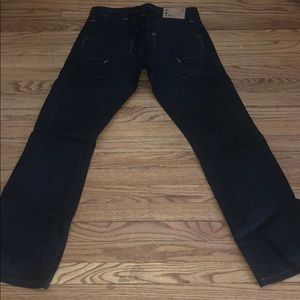 GStar Raw 30-32 Waxed Black Button Fly 3301